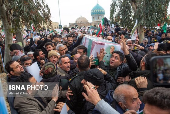 گزارش تصویری | تشییع پیکر شهدای حوادث اخیر در شهرهای مختلف ایران