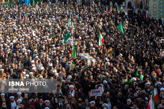 گزارش تصویری | تشییع پیکر شهدای حوادث اخیر در شهرهای مختلف ایران