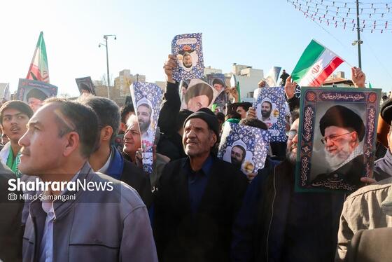 گزارش تصویری | مراسم تشییع پیکر شهدای مدافع امنیت در مشهد (۲۲ دی ۱۴۰۴) - ۱