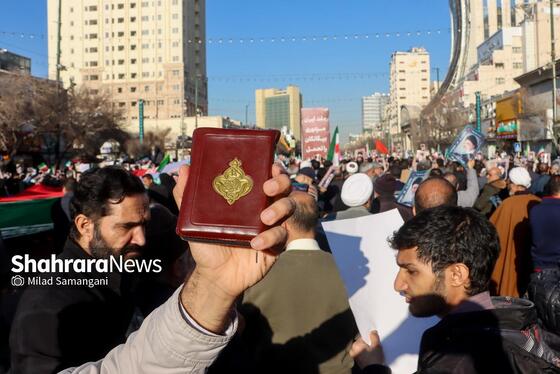 گزارش تصویری | مراسم تشییع پیکر شهدای مدافع امنیت در مشهد (۲۲ دی ۱۴۰۴) - ۱