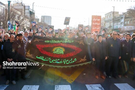 گزارش تصویری | مراسم تشییع پیکر شهدای مدافع امنیت در مشهد (۲۲ دی ۱۴۰۴) - ۱