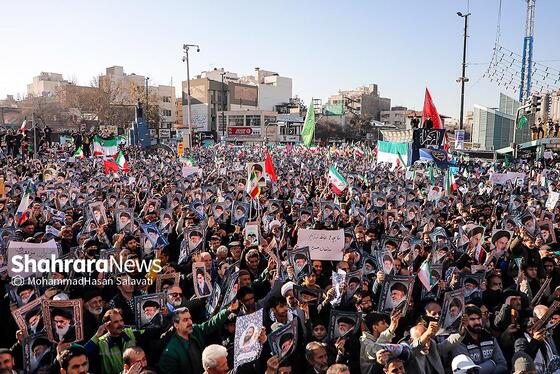 گزارش تصویری | مراسم تشییع پیکر شهدای مدافع امنیت در مشهد (۲۲ دی ۱۴۰۴) - ۲