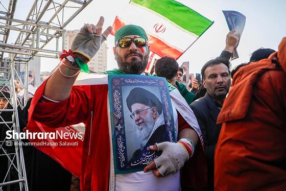 گزارش تصویری | مراسم تشییع پیکر شهدای مدافع امنیت در مشهد (۲۲ دی ۱۴۰۴) - ۲