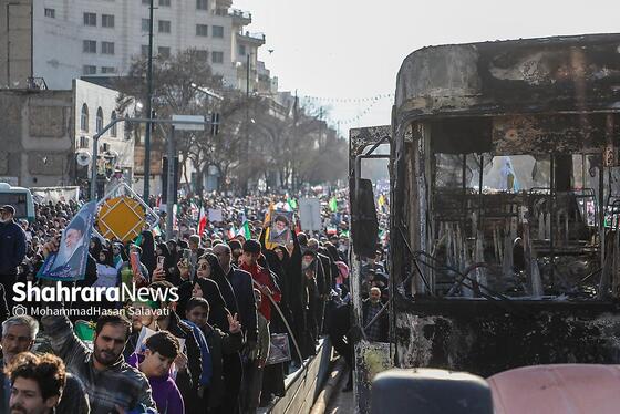 گزارش تصویری | مراسم تشییع پیکر شهدای مدافع امنیت در مشهد (۲۲ دی ۱۴۰۴) - ۲