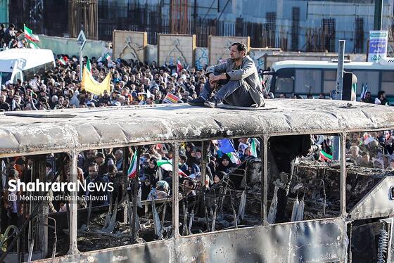گزارش تصویری | مراسم تشییع پیکر شهدای مدافع امنیت در مشهد (۲۲ دی ۱۴۰۴) - ۲