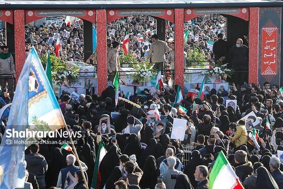 گزارش تصویری | مراسم تشییع پیکر شهدای مدافع امنیت در مشهد (۲۲ دی ۱۴۰۴) - ۲