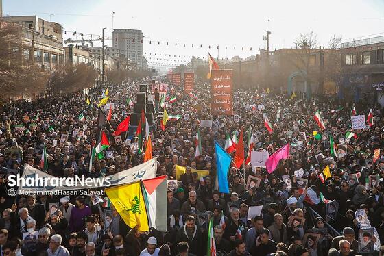 گزارش تصویری | مراسم تشییع پیکر شهدای مدافع امنیت در مشهد (۲۲ دی ۱۴۰۴) - ۲