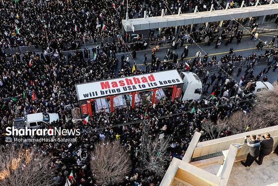 گزارش تصویری | مراسم تشییع پیکر شهدای مدافع امنیت در مشهد (۲۲ دی ۱۴۰۴) - ۲