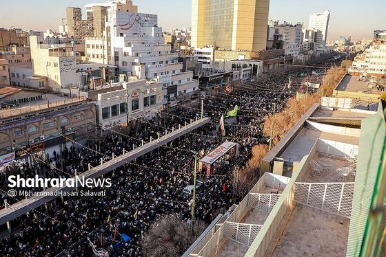 گزارش تصویری | مراسم تشییع پیکر شهدای مدافع امنیت در مشهد (۲۲ دی ۱۴۰۴) - ۲