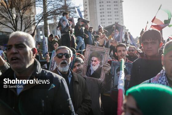 گزارش تصویری | مراسم تشییع پیکر شهدای مدافع امنیت در مشهد (۲۲ دی ۱۴۰۴) - ۳