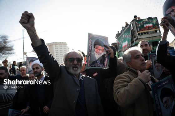 گزارش تصویری | مراسم تشییع پیکر شهدای مدافع امنیت در مشهد (۲۲ دی ۱۴۰۴) - ۳