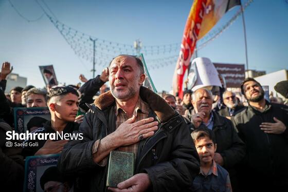 گزارش تصویری | مراسم تشییع پیکر شهدای مدافع امنیت در مشهد (۲۲ دی ۱۴۰۴) - ۳