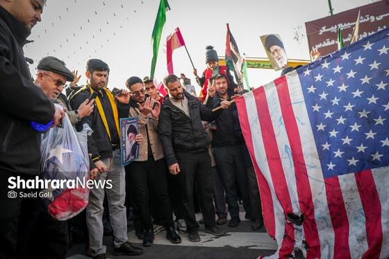 گزارش تصویری | مراسم تشییع پیکر شهدای مدافع امنیت در مشهد (۲۲ دی ۱۴۰۴) - ۳