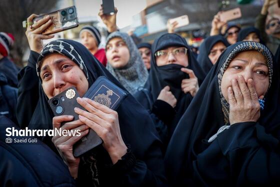 گزارش تصویری | مراسم تشییع پیکر شهدای مدافع امنیت در مشهد (۲۲ دی ۱۴۰۴) - ۳