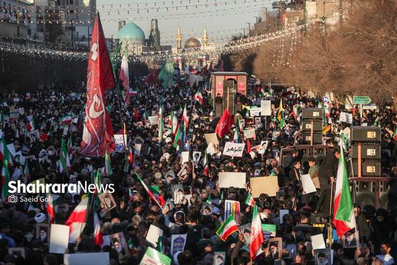 گزارش تصویری | مراسم تشییع پیکر شهدای مدافع امنیت در مشهد (۲۲ دی ۱۴۰۴) - ۳