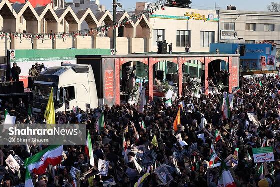 گزارش تصویری | مراسم تشییع پیکر شهدای مدافع امنیت در مشهد (۲۲ دی ۱۴۰۴) - ۴
