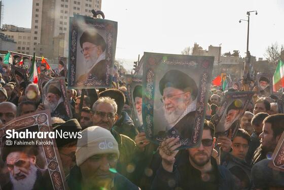 گزارش تصویری | مراسم تشییع پیکر شهدای مدافع امنیت در مشهد (۲۲ دی ۱۴۰۴) - ۵