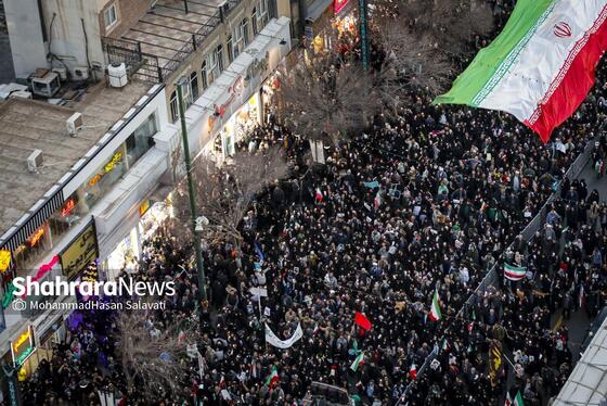 گزارش تصویری | وداع با پیکر مطهر شهدای مدافع امنیت در حرم مطهر امام‌رضا(ع)