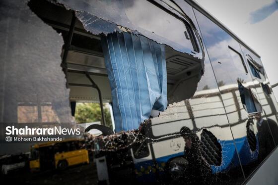 گزارش تصویری | آغاز بازسازی اتوبوس‌های آسیب‌دیده در اغتشاشات اخیر