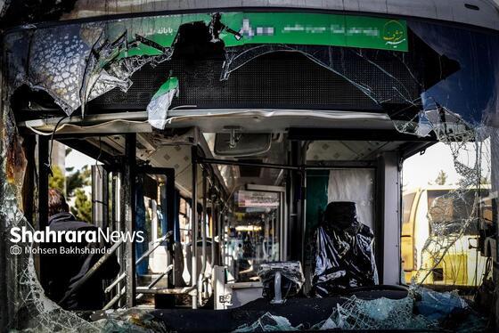 گزارش تصویری | آغاز بازسازی اتوبوس‌های آسیب‌دیده در اغتشاشات اخیر