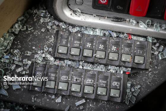 گزارش تصویری | آغاز بازسازی اتوبوس‌های آسیب‌دیده در اغتشاشات اخیر