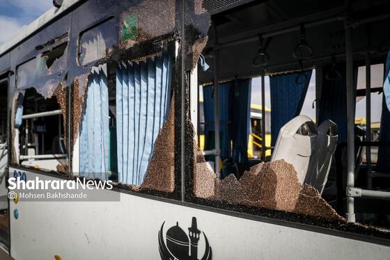 گزارش تصویری | آغاز بازسازی اتوبوس‌های آسیب‌دیده در اغتشاشات اخیر