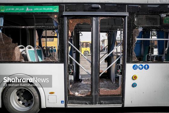 گزارش تصویری | آغاز بازسازی اتوبوس‌های آسیب‌دیده در اغتشاشات اخیر