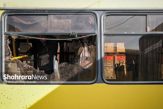 گزارش تصویری | آغاز بازسازی اتوبوس‌های آسیب‌دیده در اغتشاشات اخیر