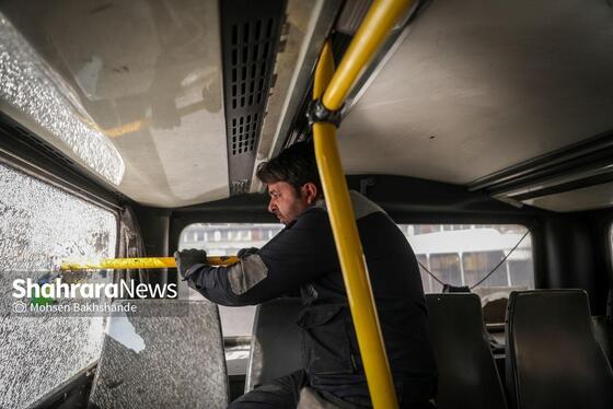 گزارش تصویری | آغاز بازسازی اتوبوس‌های آسیب‌دیده در اغتشاشات اخیر