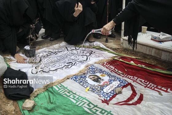 گزارش تصویری | سومین روز بزرگداشت شهید مدافع امنیت «فرج الله شوشتری» در بهشت‌رضا(ع) مشهد