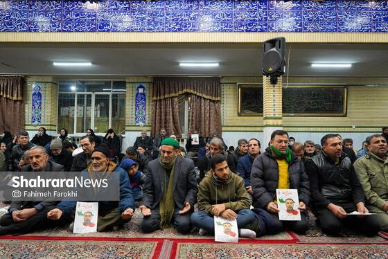 گزارش تصویری | تشییع پیکر شهدای مدافع امنیت در هوای برفی مشهد