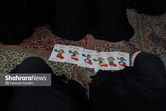 گزارش تصویری | تشییع پیکر شهدای مدافع امنیت در هوای برفی مشهد