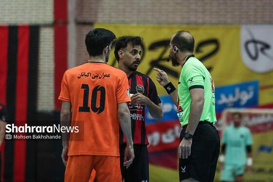 گزارش تصویری | لیگ دسته اول فوتسال | مسابقه بازرگانی دائم‌پناه مشهد و عمران‌بتن اکباتان همدان