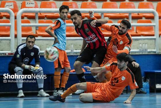 گزارش تصویری | لیگ دسته اول فوتسال | مسابقه بازرگانی دائم‌پناه مشهد و عمران‌بتن اکباتان همدان