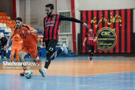 گزارش تصویری | لیگ دسته اول فوتسال | مسابقه بازرگانی دائم‌پناه مشهد و عمران‌بتن اکباتان همدان