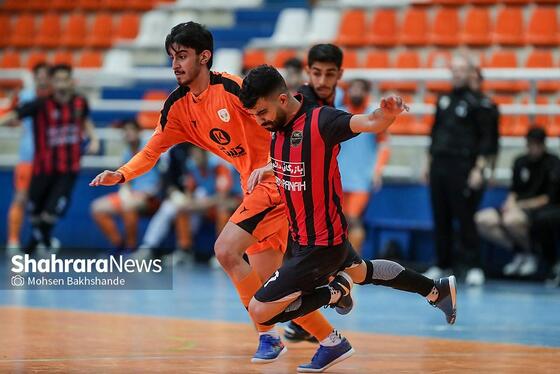 گزارش تصویری | لیگ دسته اول فوتسال | مسابقه بازرگانی دائم‌پناه مشهد و عمران‌بتن اکباتان همدان