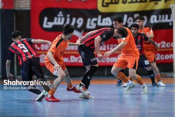 گزارش تصویری | لیگ دسته اول فوتسال | مسابقه بازرگانی دائم‌پناه مشهد و عمران‌بتن اکباتان همدان