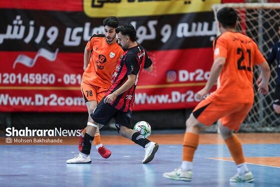 گزارش تصویری | لیگ دسته اول فوتسال | مسابقه بازرگانی دائم‌پناه مشهد و عمران‌بتن اکباتان همدان