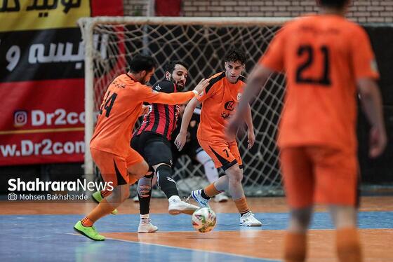 گزارش تصویری | لیگ دسته اول فوتسال | مسابقه بازرگانی دائم‌پناه مشهد و عمران‌بتن اکباتان همدان