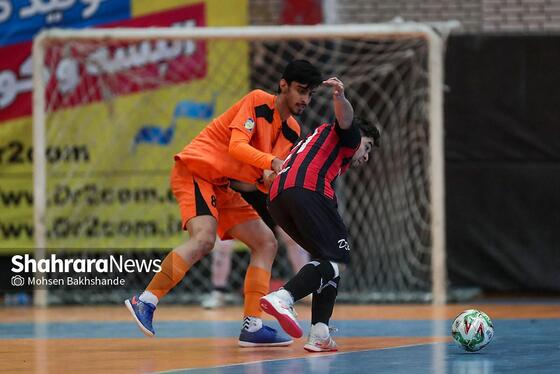 گزارش تصویری | لیگ دسته اول فوتسال | مسابقه بازرگانی دائم‌پناه مشهد و عمران‌بتن اکباتان همدان