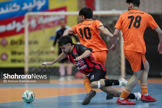 گزارش تصویری | لیگ دسته اول فوتسال | مسابقه بازرگانی دائم‌پناه مشهد و عمران‌بتن اکباتان همدان