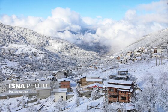 گزارش تصویری | بارش برف زمستانی در سوادکوه - مازندران