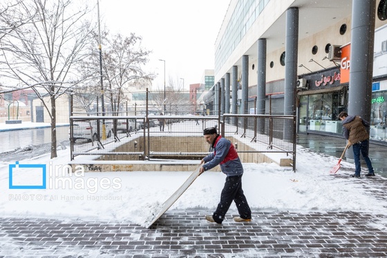 گزارش تصویری | برف در تبریز