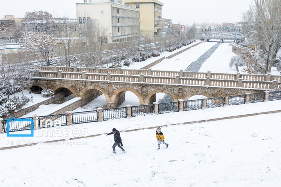 گزارش تصویری | برف در تبریز