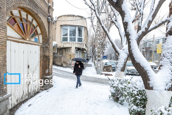 گزارش تصویری | برف در تبریز