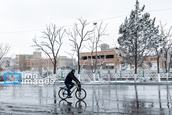 گزارش تصویری | برف در تبریز