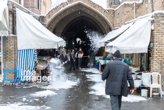 گزارش تصویری | برف در تبریز