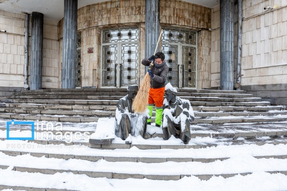 گزارش تصویری | برف در تبریز