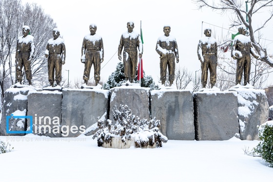 گزارش تصویری | برف در تبریز