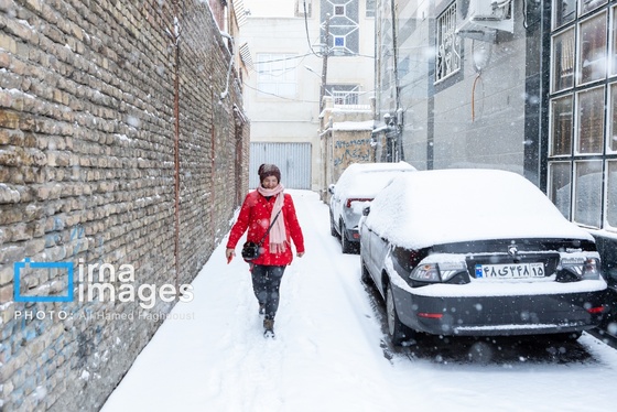 گزارش تصویری | برف در تبریز